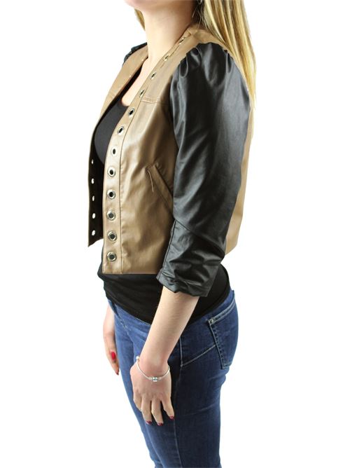 Faux leather jacket two-tone ALMAGORES | 30002UN