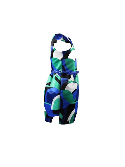 Geometric multicolor dress LOREDANA | 4402UN