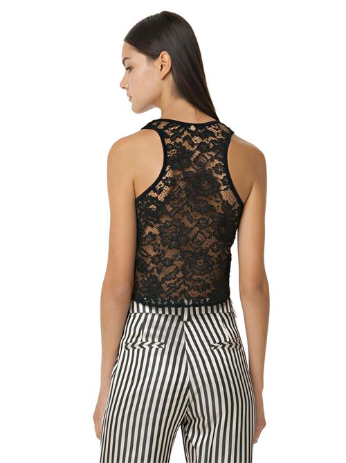 Short top with knot FRACOMINA | FR18SM024NE