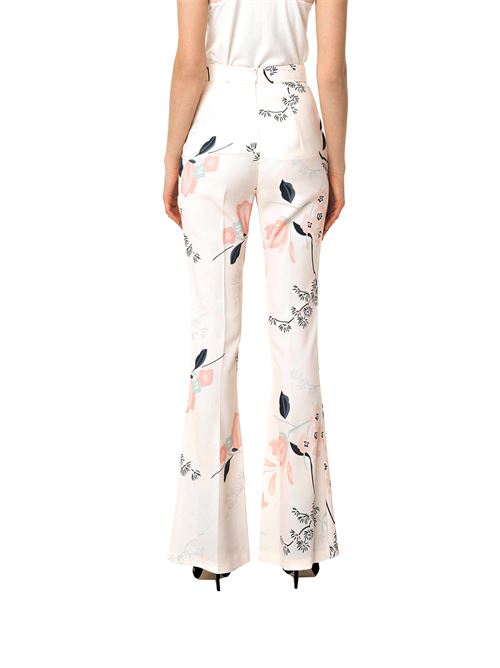 Pantaloni a zampa con stampa FRACOMINA | FR18SMFERNANDAUN