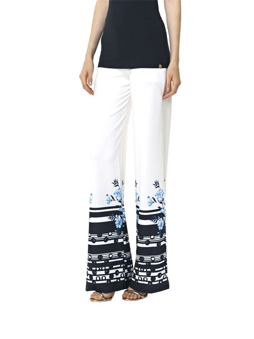 Pantaloni a zampa stampati FRACOMINA | FR18SP047UN